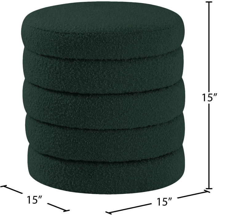 Taburete tapizado de bouclé Aphia