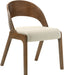 Woodson Linen Textured Fabric Upholstered Dining Chair