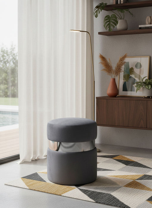 Hailey Velvet Upholstered Stool