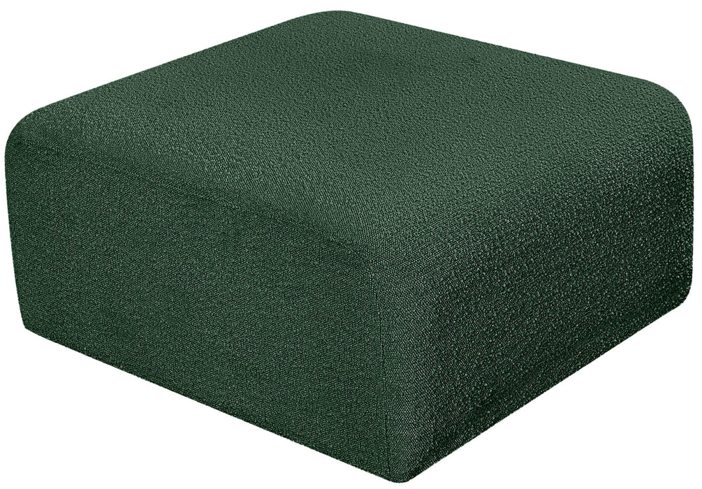 Arc Boucle Fabric Upholstered Modular Ottoman