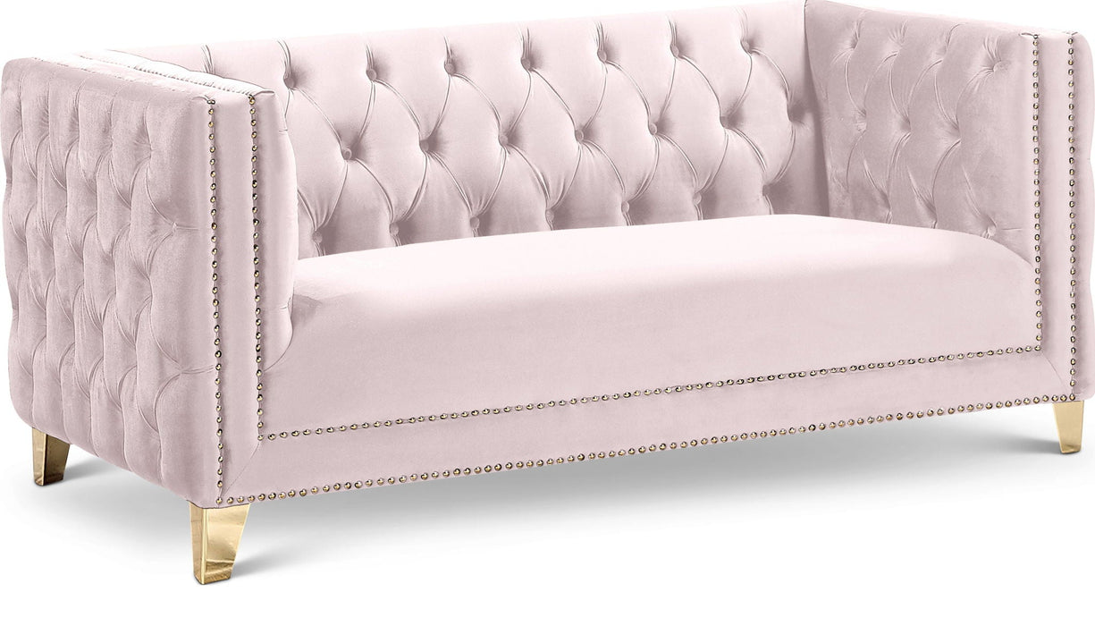 Michelle 66" Velvet Upholstered Loveseat