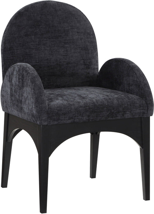 Waldorf Chenille Fabric Upholstered Dining Arm Chair