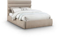 Adam Chenille Fabric Upholstered Bed