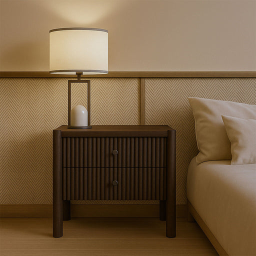 Kivo 18.5" Solid Wood Nightstand