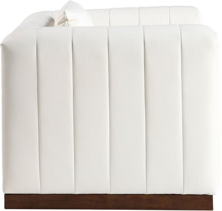 Mallina Vegan Leather Upholstered Accent Chair