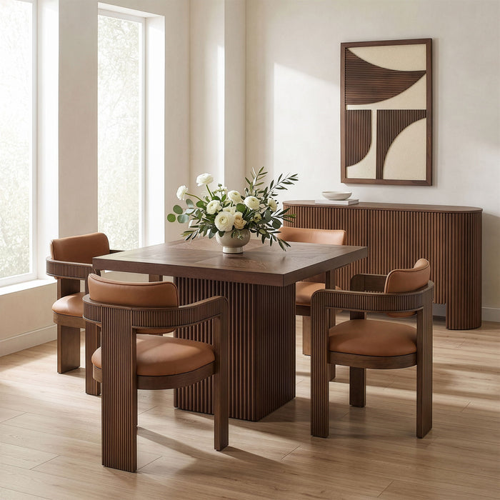 Belinda 36" Solid Wood And Oak Veneer Dining / Game Table