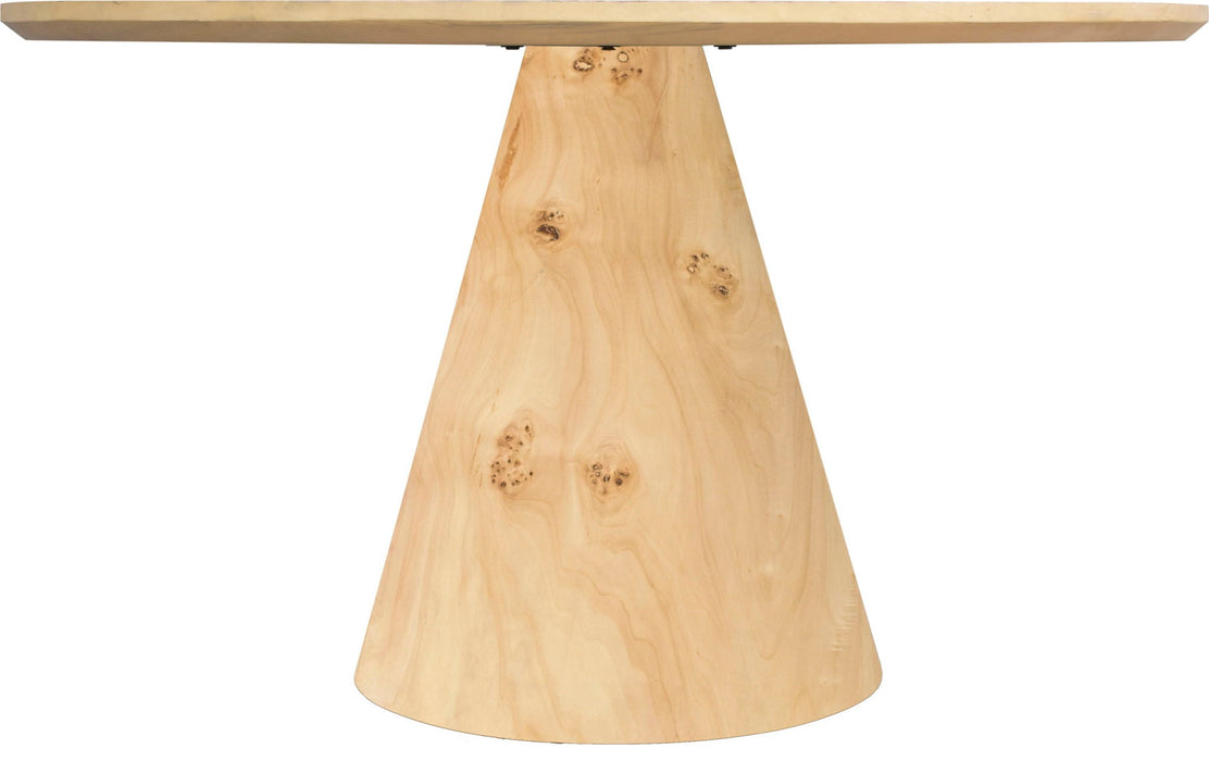 Linette 52" Burl Wood Dining Table