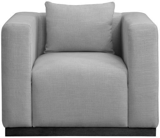 Alfie Linen Textured Fabric Upholstered Living Room Chair