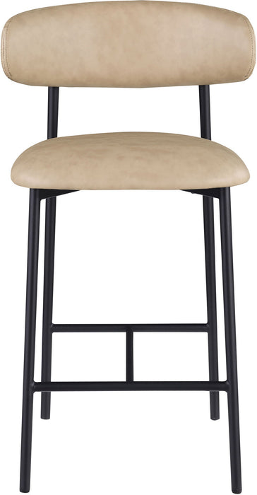 Lupita Vegan Leather Upholstered Counter Stool