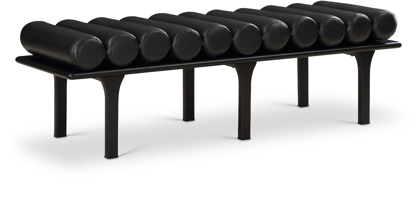 Landon Vegan Leather Upholstered Bench