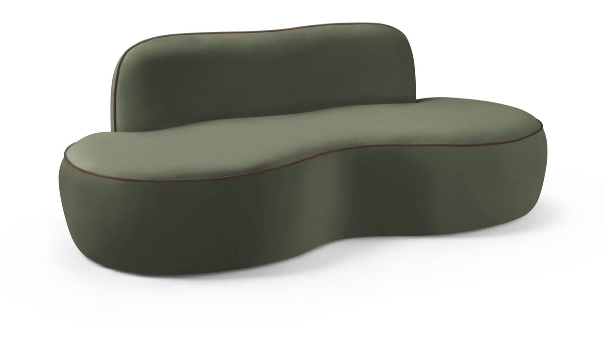 Swerve 77" Velvet Upholstered Loveseat