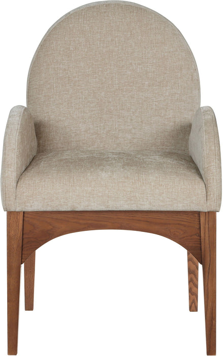 Waldorf Chenille Fabric Upholstered Dining Arm Chair