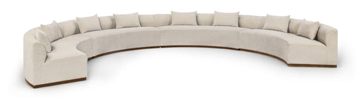 Avanti 225.25" Chenille Fabric Upholstered 4pc. Modular Sectional