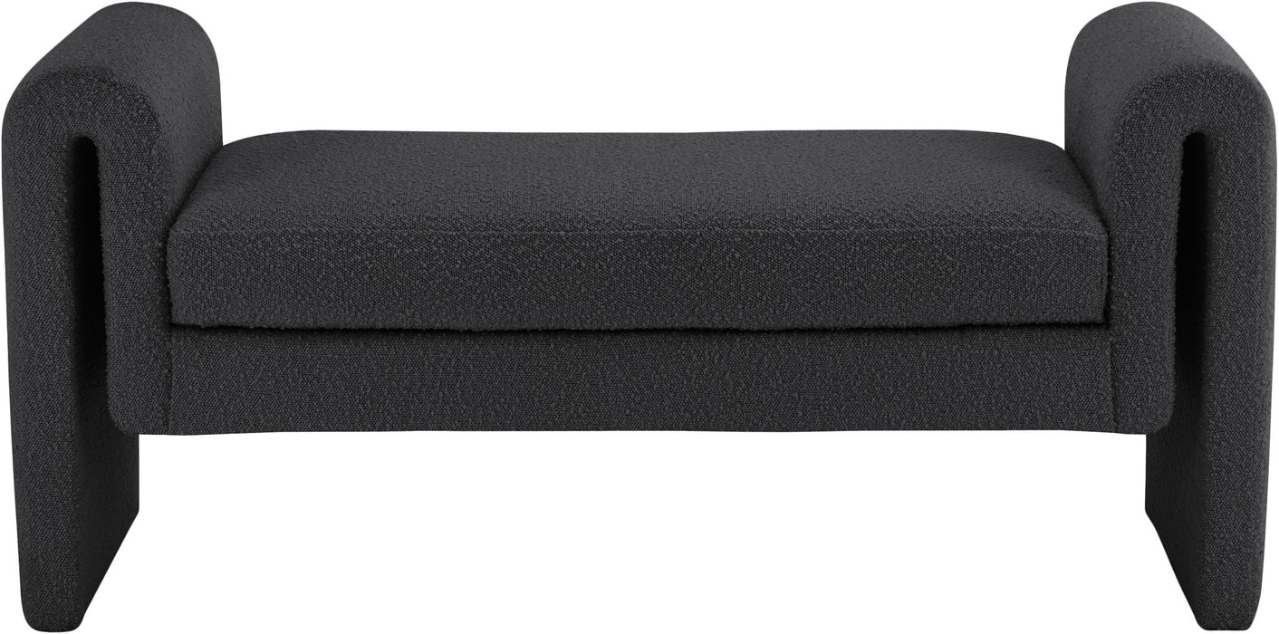 Stylus 51" Boucle Fabric Upholstered Bench