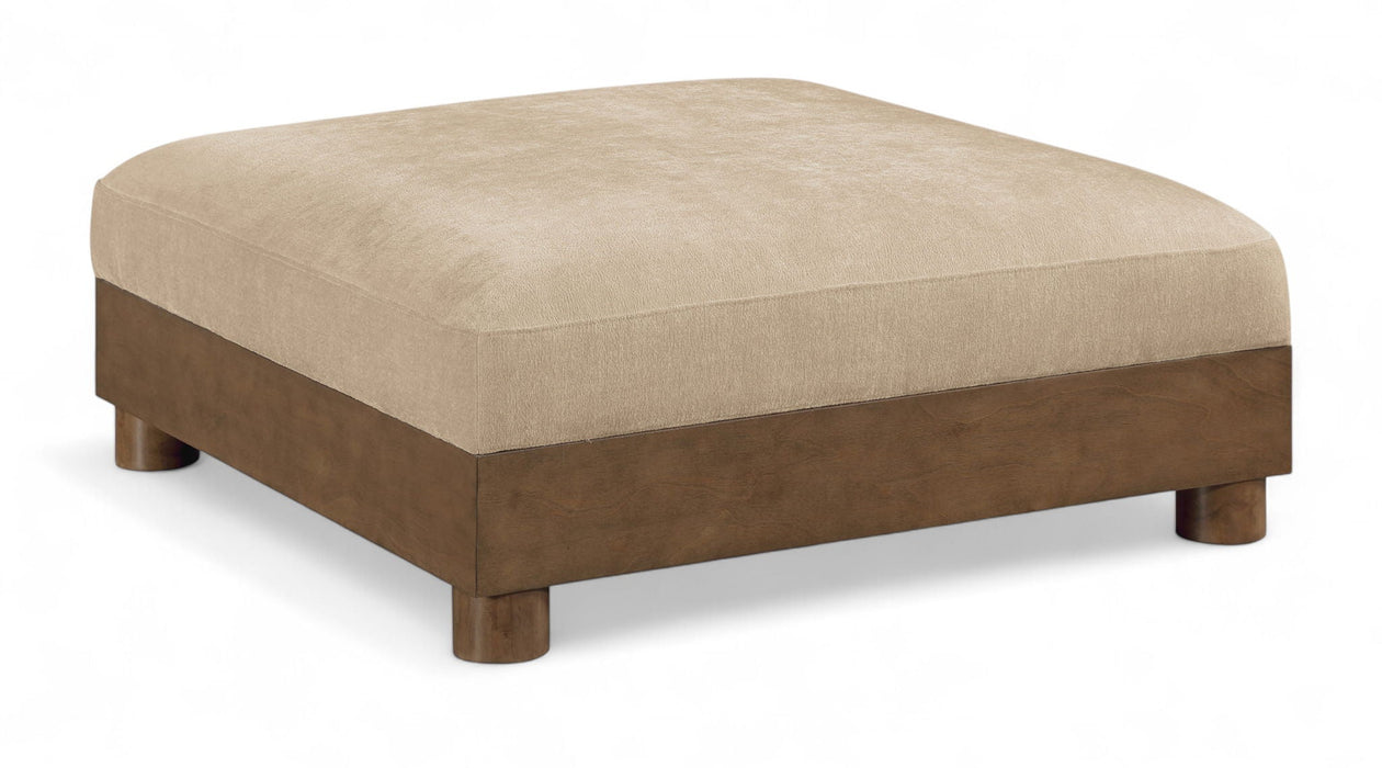 Turin Chenille Fabric Upholstered Ottoman