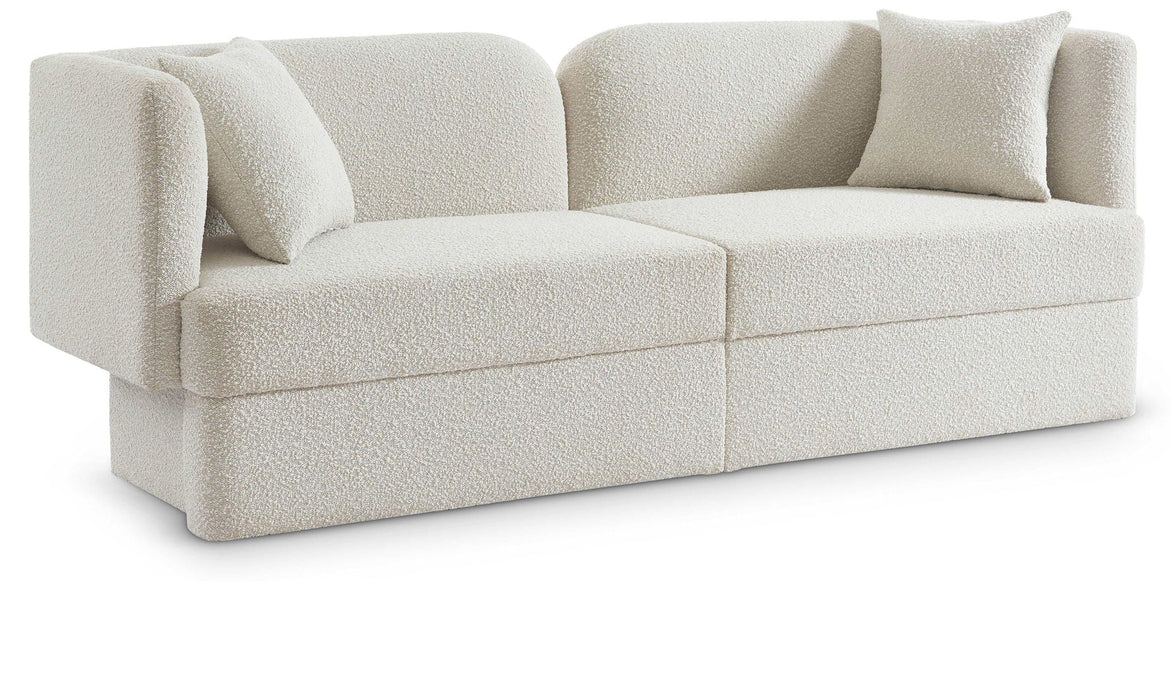 Marcel 91" Boucle Fabric Upholstered Sofa