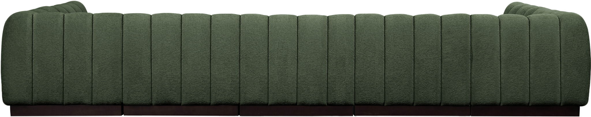 Quinn 197" Chenille Fabric Upholstered 7pc. Modular Sectional