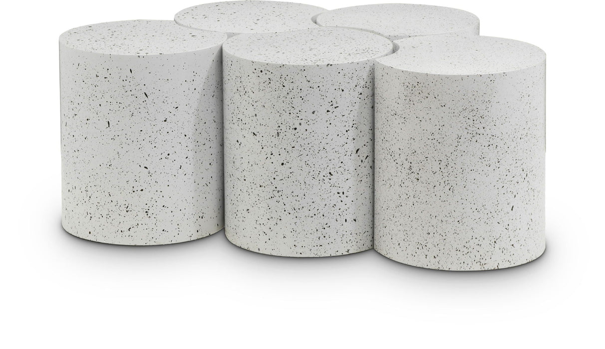 Dimple Terrazzo Pattern Iron Nesting 5pc. Modular Coffee Table