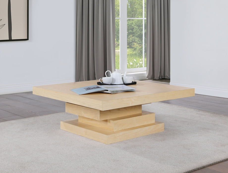 Mesa de centro con enchapado de fresno Westmount