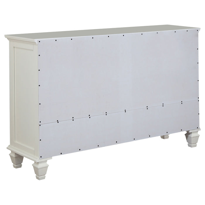 Juego de dormitorio Sandy Beach tamaño Eastern King de 5 piezas - blanco crema