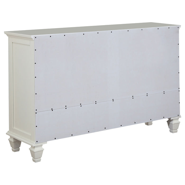 Juego de dormitorio Sandy Beach tamaño Eastern King de 5 piezas - blanco crema