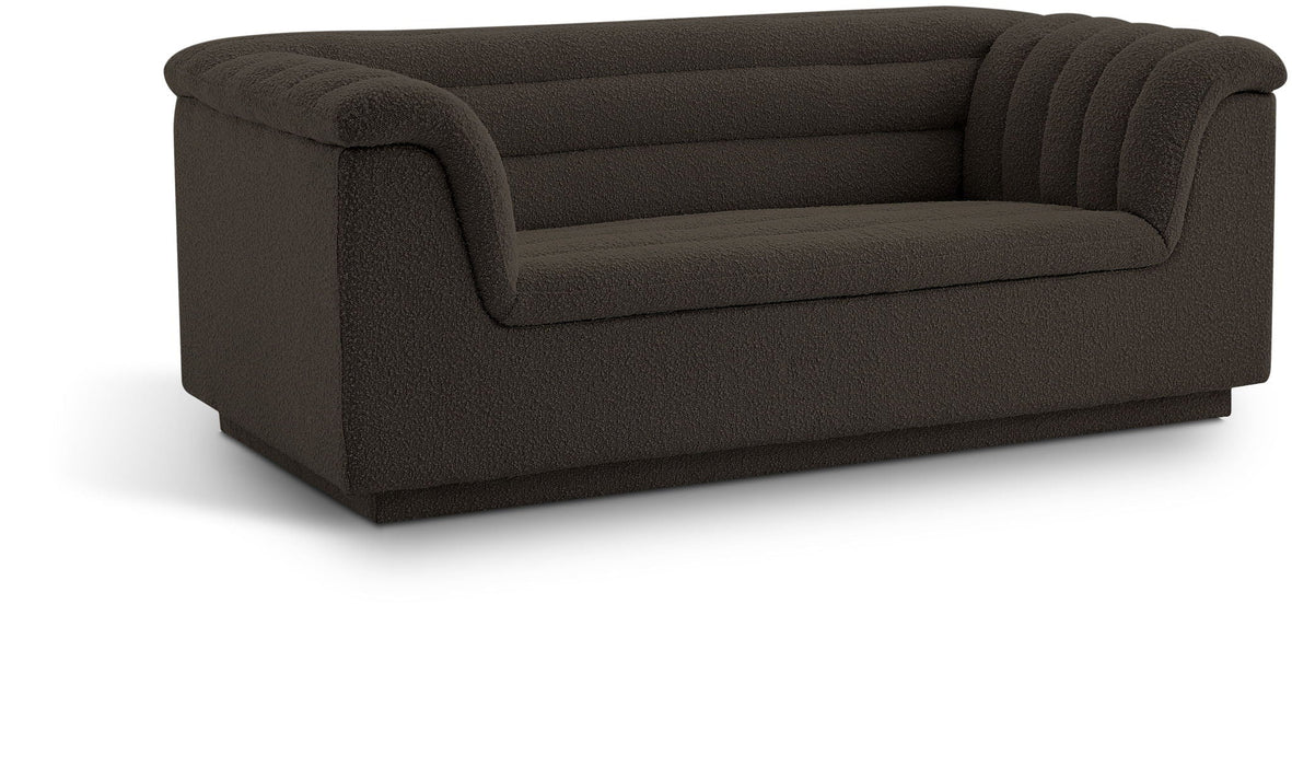Cascade 72" Boucle Fabric Upholstered Loveseat
