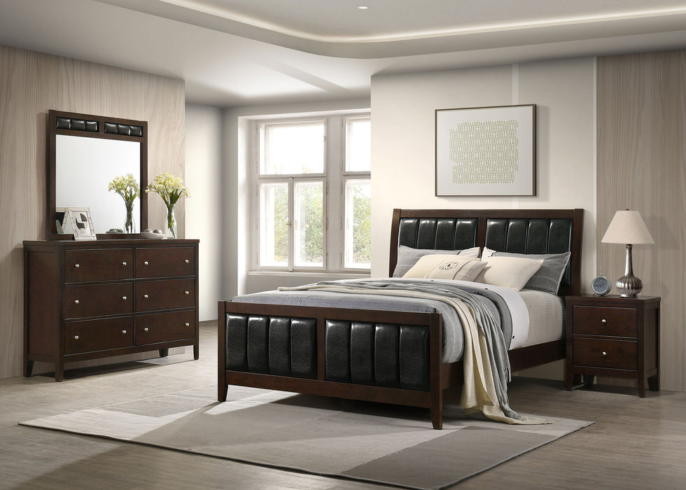 Carlton 5-piece Eastern King Bedroom Set Cappuccino