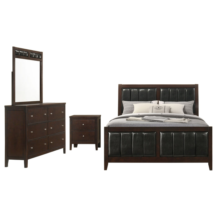 Carlton 5-piece California King Bedroom Set Cappuccino