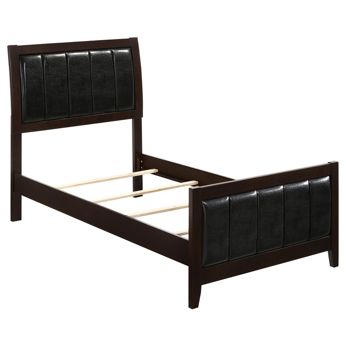 Carlton Wood Panel Bed Cappuccino