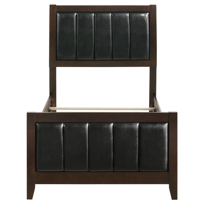 Carlton Wood Panel Bed Cappuccino