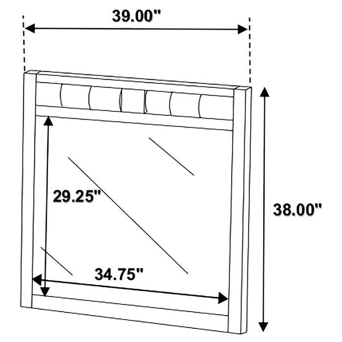 Carlton Dresser Mirror Cappuccino