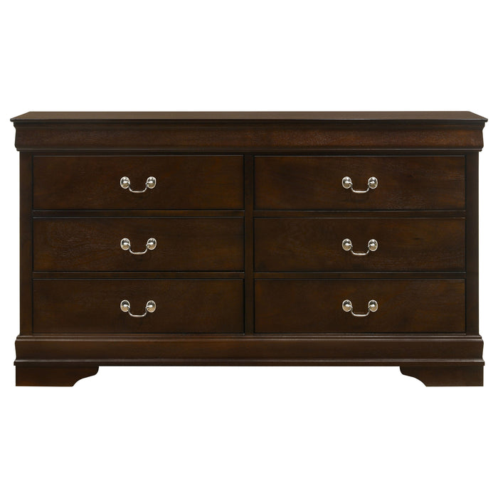 Louis Philippe 5-piece Eastern King Bedroom Set Cappuccino