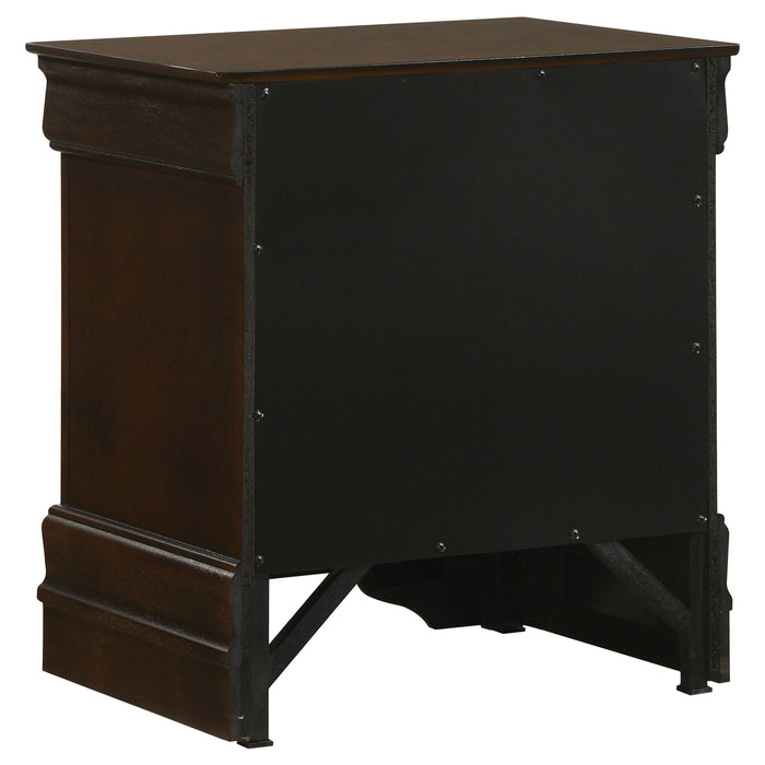Juego de dormitorio Louis Philippe tamaño Queen de 5 piezas - capuchino