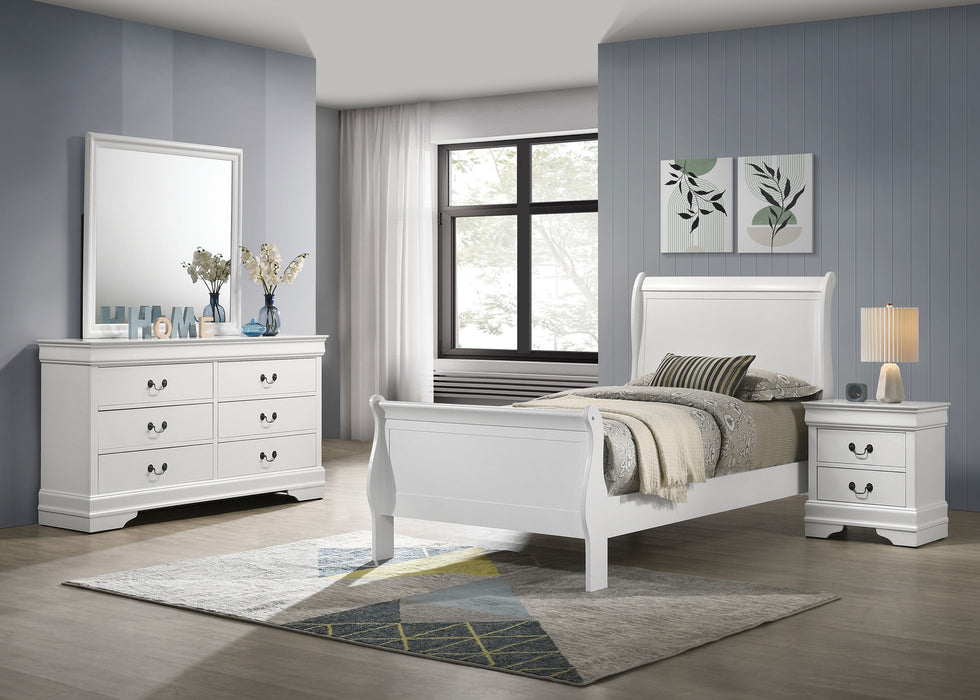 Coaster Louis Philippe 6-Piece Twin Bedroom Set White