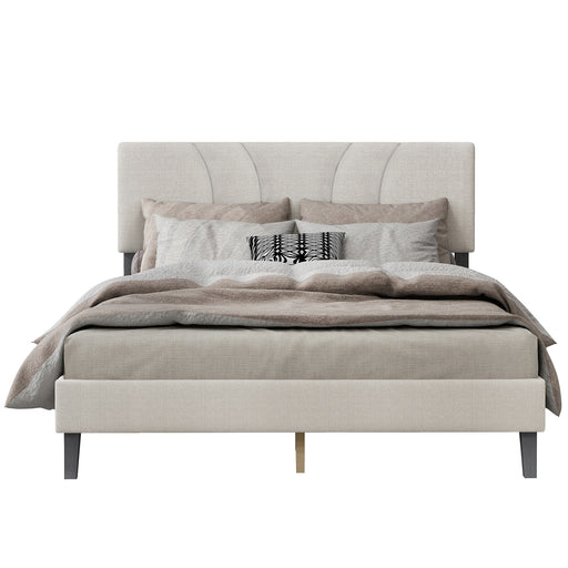 YM18835QSB01 Bed (beige) - Queen