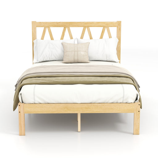 YM18835WQB01 Wooden Bed - Queen