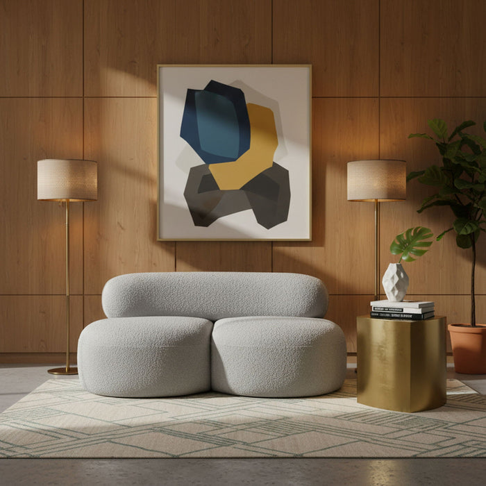Venti 65" Boucle Fabric Upholstered Loveseat