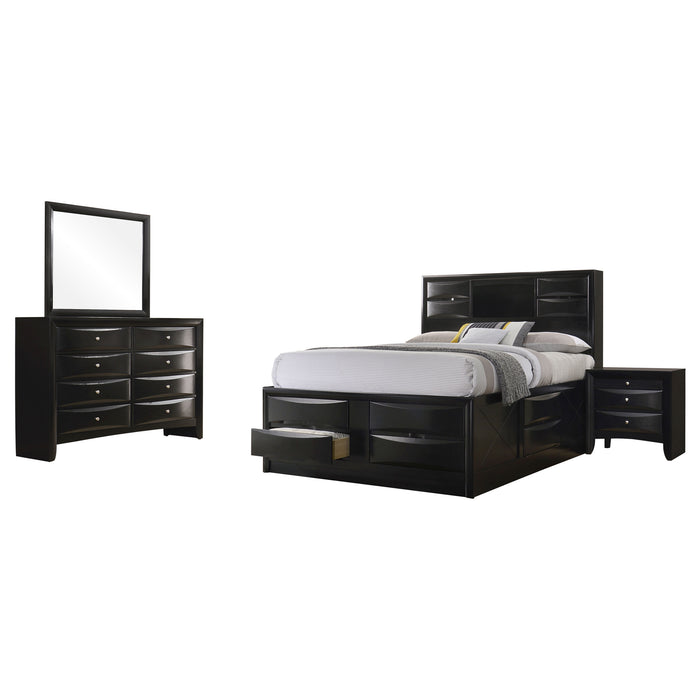 Briana 4-piece Bedroom Set Black