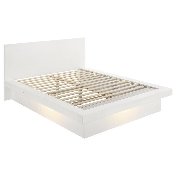 Jessica 6-piece LED Bedroom Set Snow White