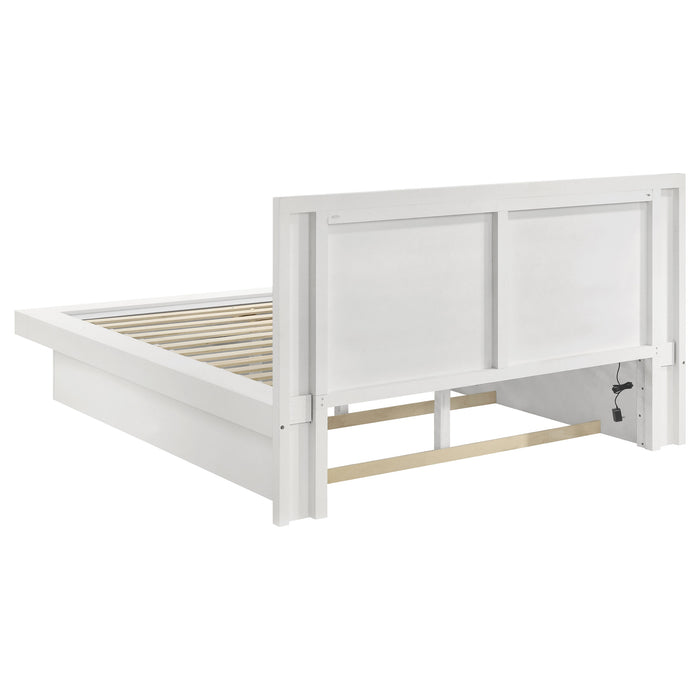Jessica 6-piece LED Bedroom Set Snow White