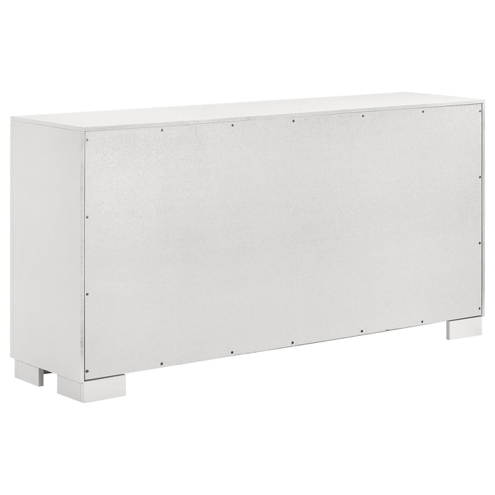 Jessica 6-piece LED Bedroom Set Snow White