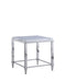 Contemporary Lamp Table w/ Glass Top & Gray Trim 2035-LT