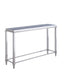 Contemporary Sofa Table w/ Glass Top & Gray Trim 2035-ST
