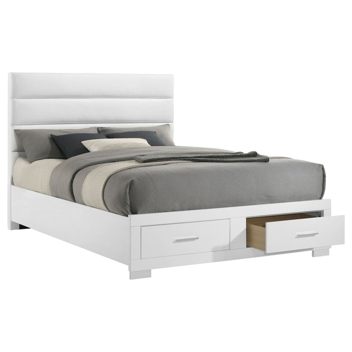 Felicity Storage Bed White High Gloss