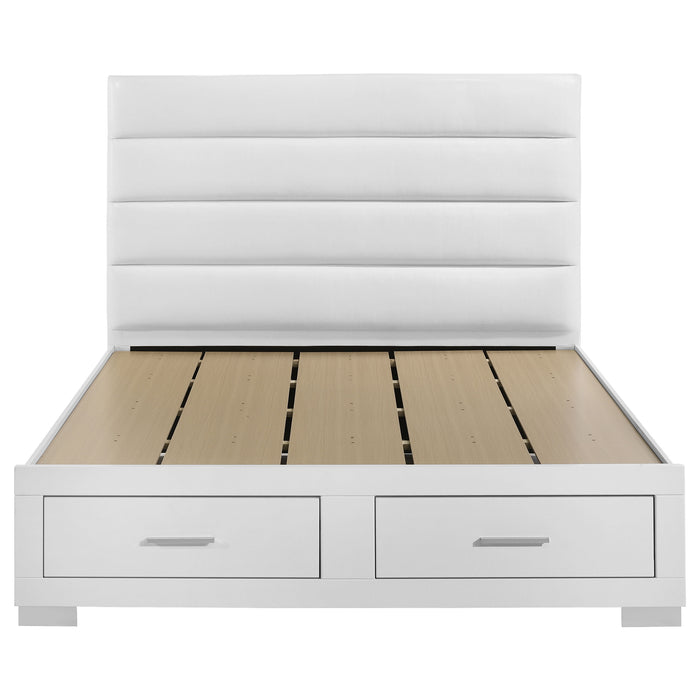 Felicity Storage Bed White High Gloss