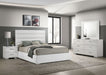 Felicity 4-piece Eastern King Bedroom Set White High Gloss