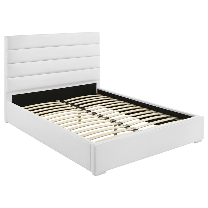 Juego de dormitorio Felicity tamaño California King de 4 piezas - blanco brillante