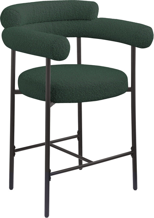 Blake Boucle Fabric Upholstered Counter Stool