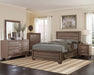 Coaster Kauffman 6-Piece Eastern King Bedroom Set Washed Taupe with 54-Inch Headboard (Model 204190KE-S5)