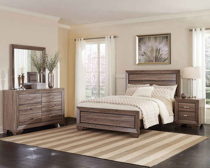 Kauffman 5-piece Queen Bedroom Set Washed Taupe
